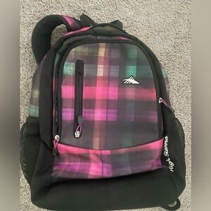 High Sierra Multicolor Plaid Backpack